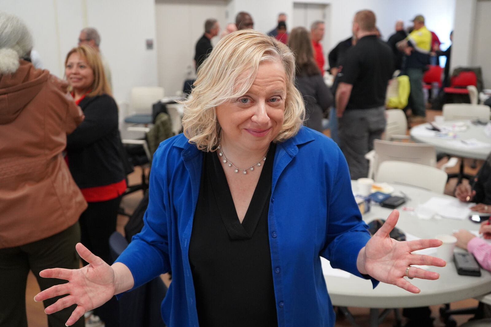 Julie Riga at an EPIC! networking event